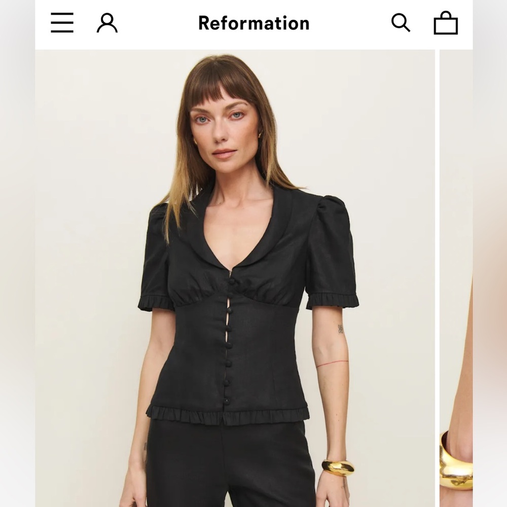 Reformation Lilibet linen 2 piece